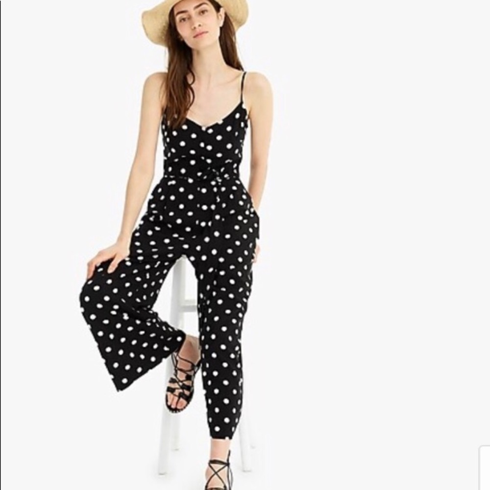 J. CREW SOFT RAYON WIDE-LEG JUMPSUIT